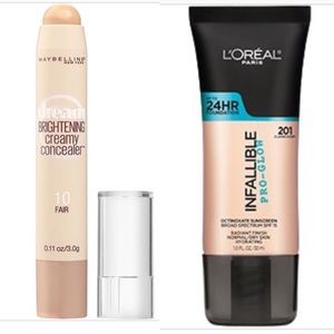 L’Oréal Infallible Foundation&Maybelline Concealer